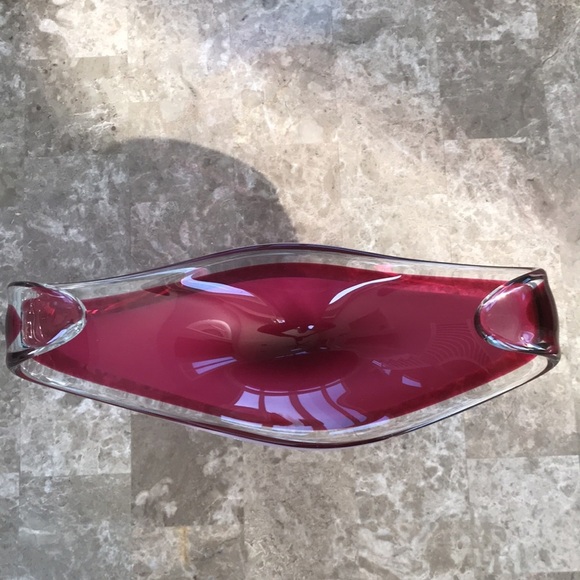 Swedish Paul Kedelv Coquille Glass Bowl, 1950’s. - Picture 3 of 7